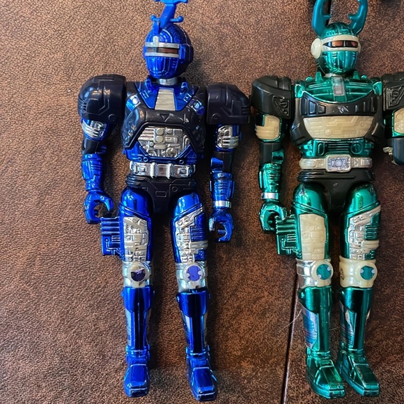 1996 Bandai Metallic Power Rangers Action Figures Lot of 4 - Picture 6 of 7